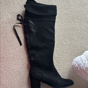 Chic Black Over the Knee Boots